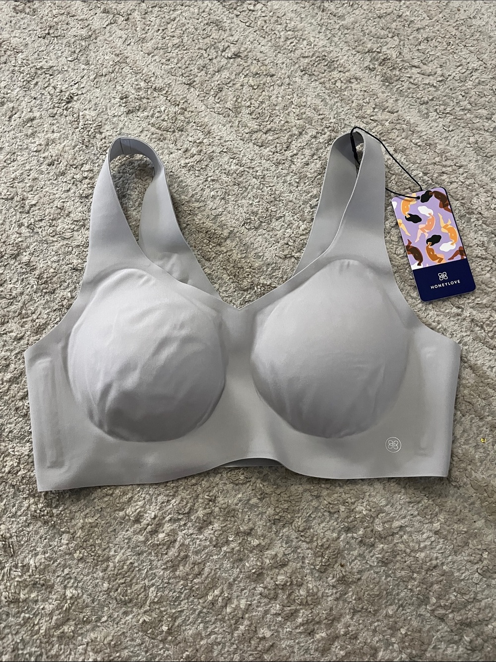 Honeylove Seamless Light Gray Wireless Support Bra